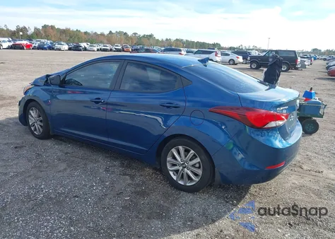 2015 Hyundai Elantra Se (Ulsan Plant) from USA, damaged, VIN KMHDH4AE9FU351076